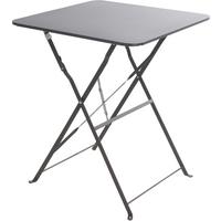 Gartentisch Klappbar Metall L 60 cm - Dunkelgrau, Basics, Metall (60/71cm)