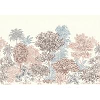 Fototapete Painted Trees - Multicolor, Trend, Papier (400/280cm) - Komar