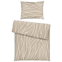 Posteľná bielizeň Juliane, 70/90 140/200cm - svetlohnedá, Konventionell, textil (140/200cm) - Mömax