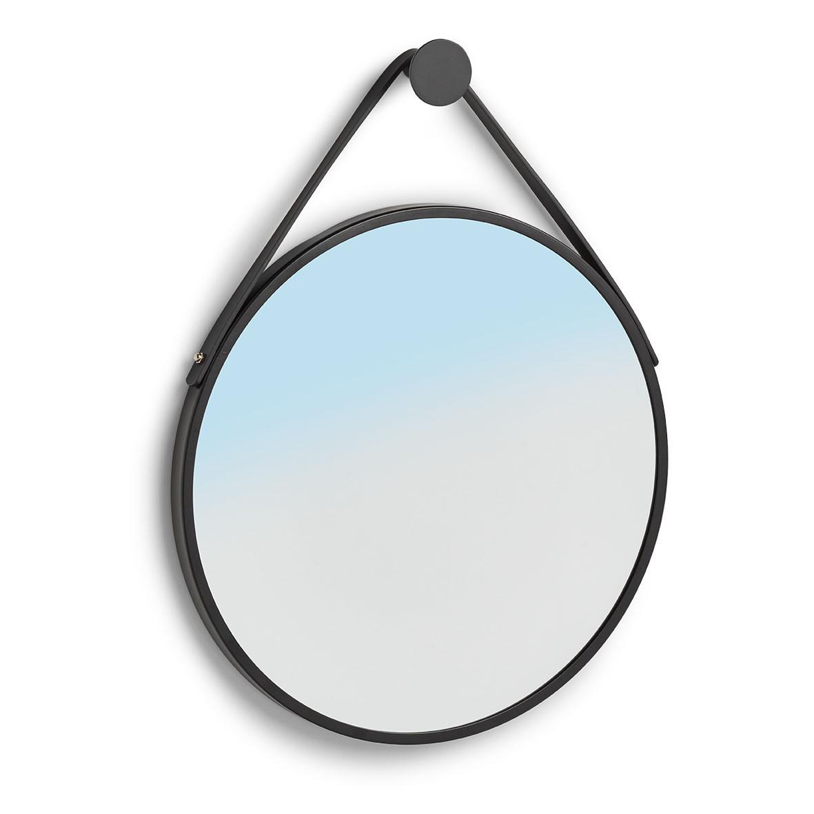 Wandspiegel Schwarz B: 40 Cm - Schwarz, Basics, Glas/Metall (40/40/2cm) - Zeller Present