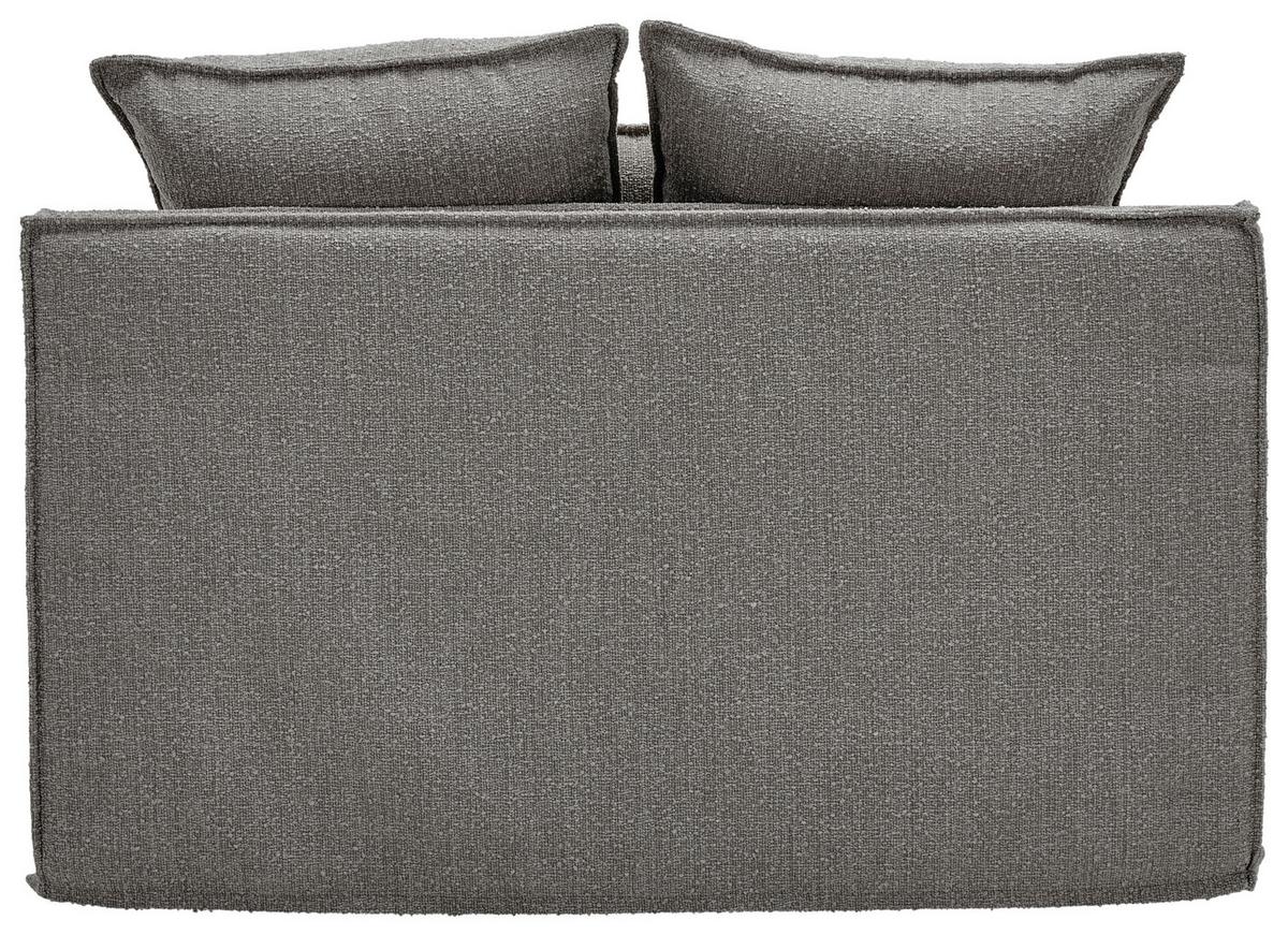 Sessel Aurora - Schwarz/Grau, Trend, Textil (129/92/105cm) - Livetastic