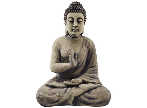 Buddha Akasch - Creme/Grau, KONVENTIONELL, Stein (35/22/51cm) - Ombra Buddha Akasch - Creme/Grau, KONVENTIONELL, Stein (35/22/51cm) - Ombra