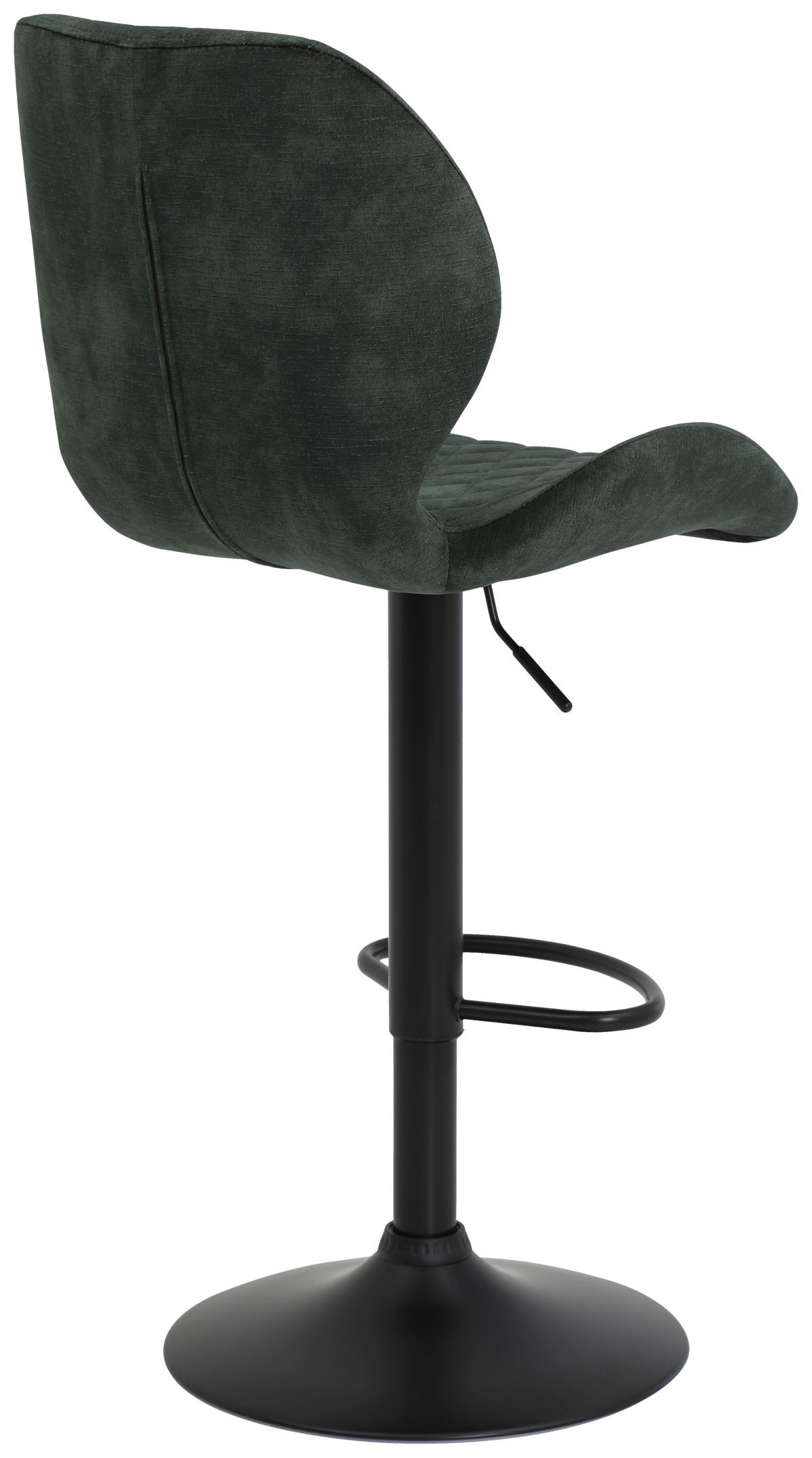 BAROVÁ ŽIDLE LAILA - černá/antracitová, Moderní, kov/textil (42/96-117/51cm)