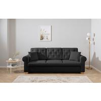 Schlafsofa Arles, Anthrazit 99 B: 240 Cm - Anthrazit/Buchefarben, Design, Textil (240/94/98cm) - MID.YOU