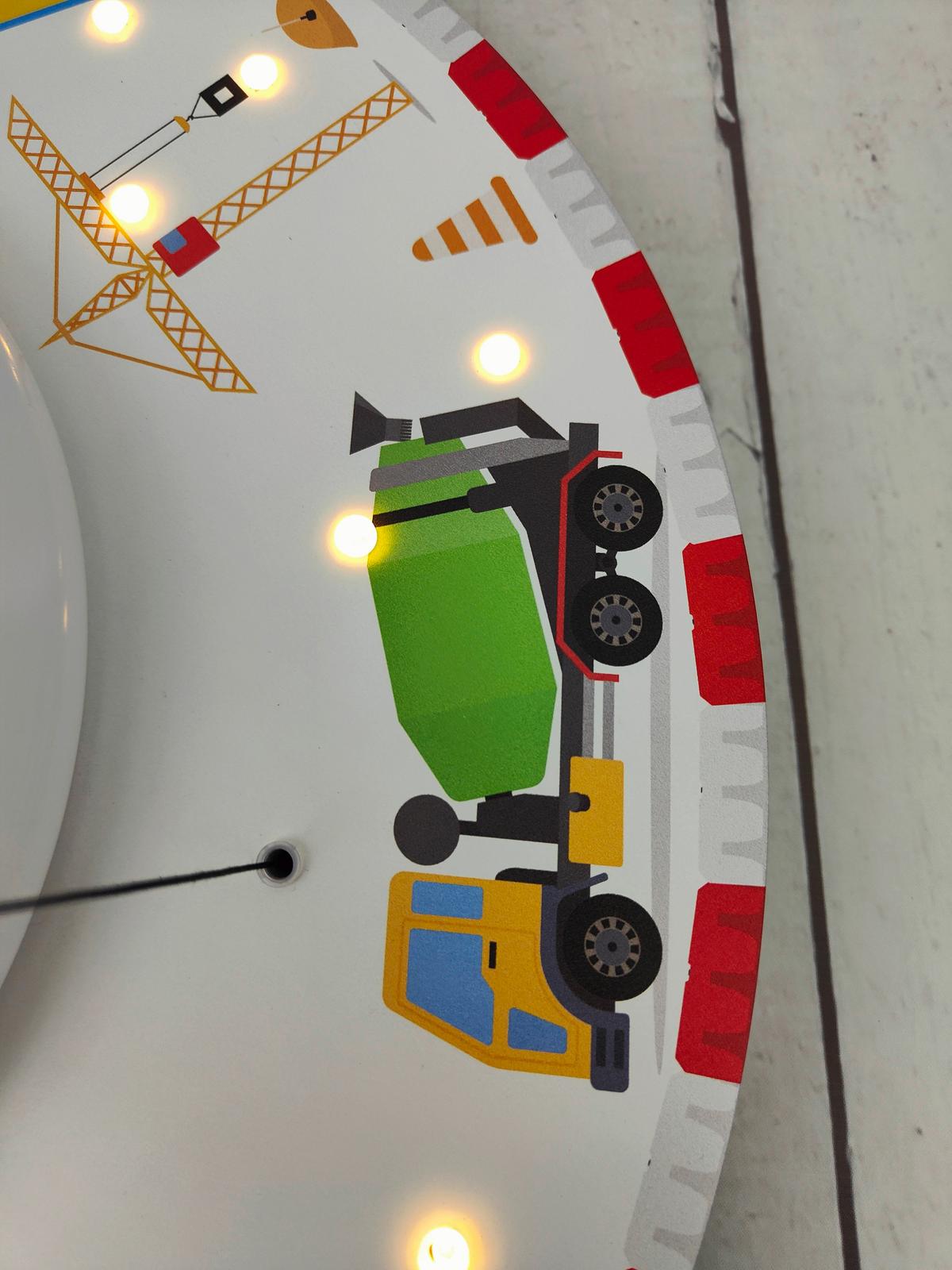 Kinderdeckenleuchte 7004 - Deckenleuchte Baustelle - Multicolor/Weiß, Basics, Holzwerkstoff/Kunststoff (54/11cm) - Niermann