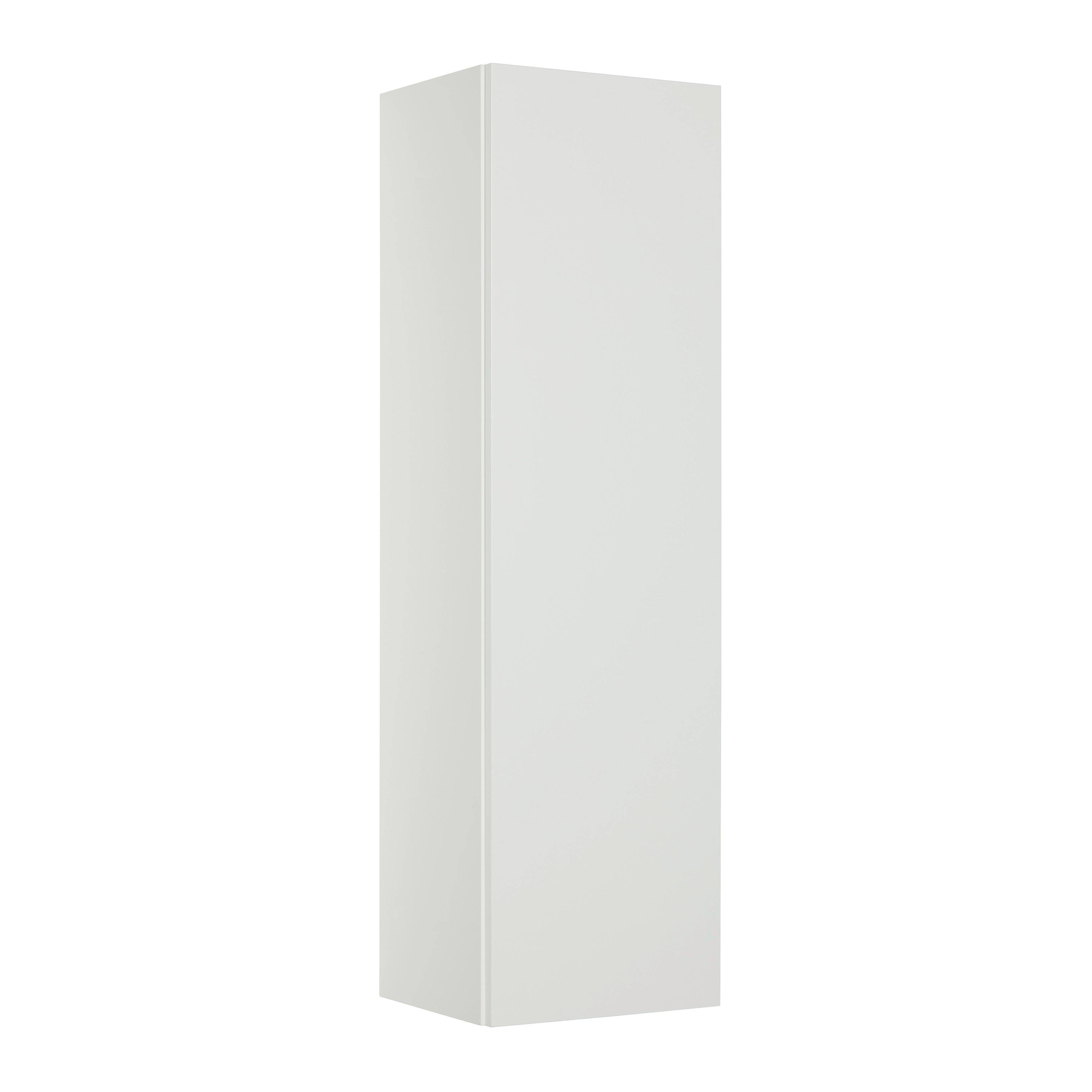 ZÁVĚSNÁ SKŘÍŇKA WIDE - vysoce lesklá bílá, Moderní, kompozitní dřevo (123/35/30cm) - Mömax