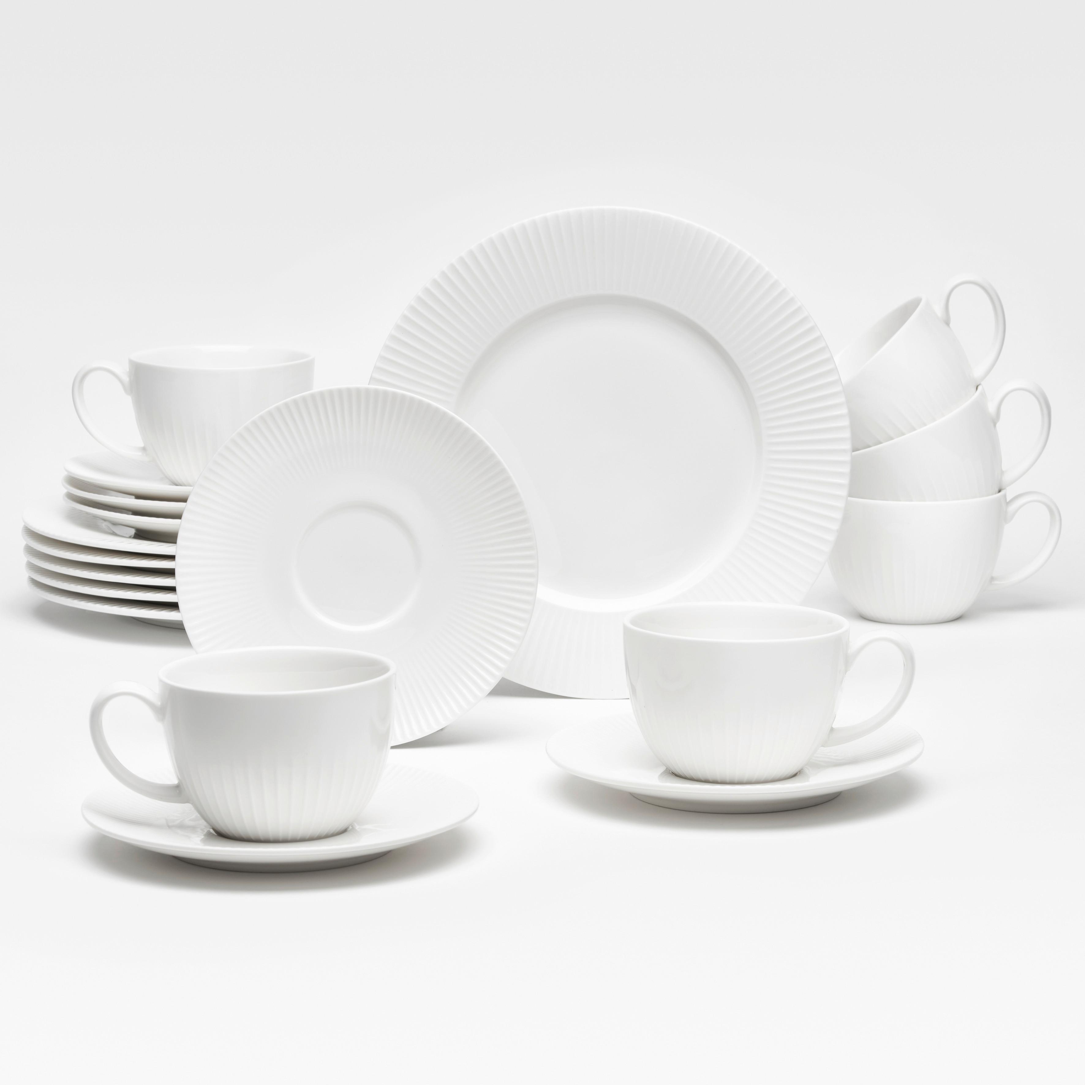 KAFFEESERVICE 2083000 PRAG - Weiß, Basics, Keramik - Van Well