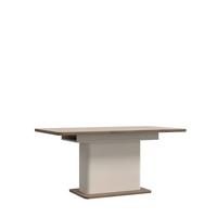 Jedálenský stôl 160-200 cm - piesková/farba duba, Modern, kompozitné drevo (160-200/75,4/90cm)
