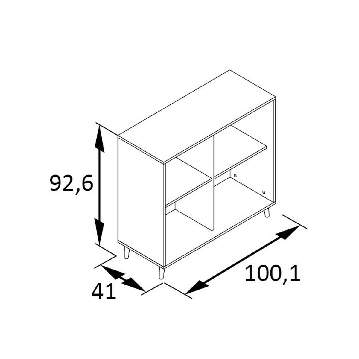 Aktenschrank Set Us1000+us510+regal - Petrol, MODERN, Holzwerkstoff (151,05/175,2/41cm) - MID.YOU