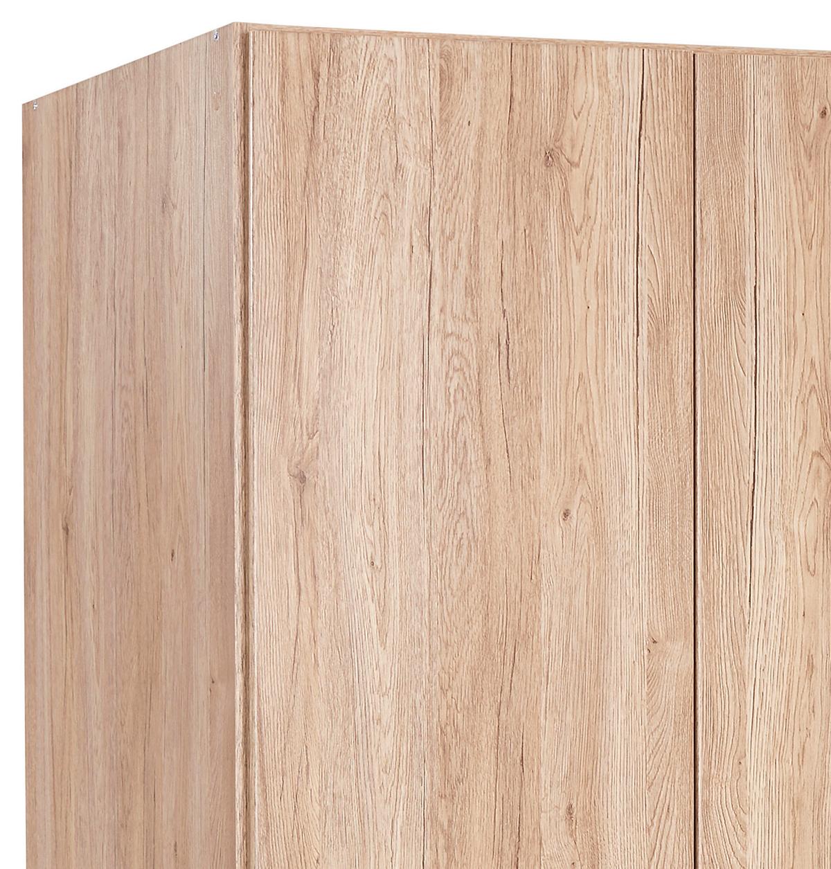 ŠATNÍ SKŘÍŇ AALEN-EXTRA - šedá/barvy dubu, Konvenční, kompozitní dřevo/plast (136/197/54cm)