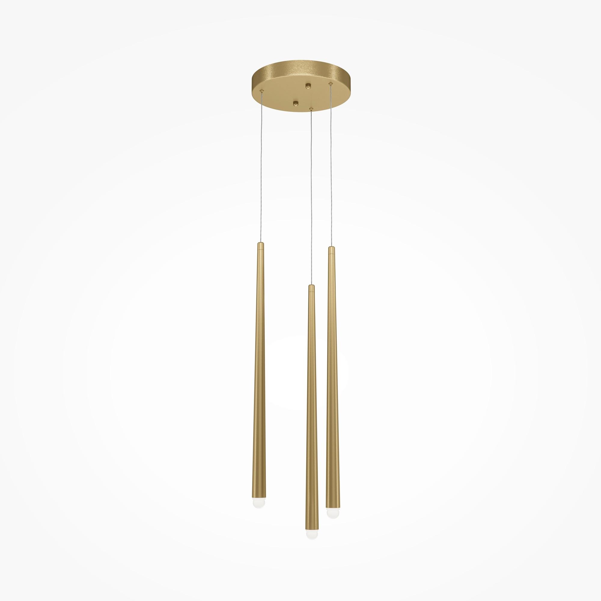 Pendelleuchte Cascade - Messingfarben, Trend, Metall (26/150cm) - MAYTONI