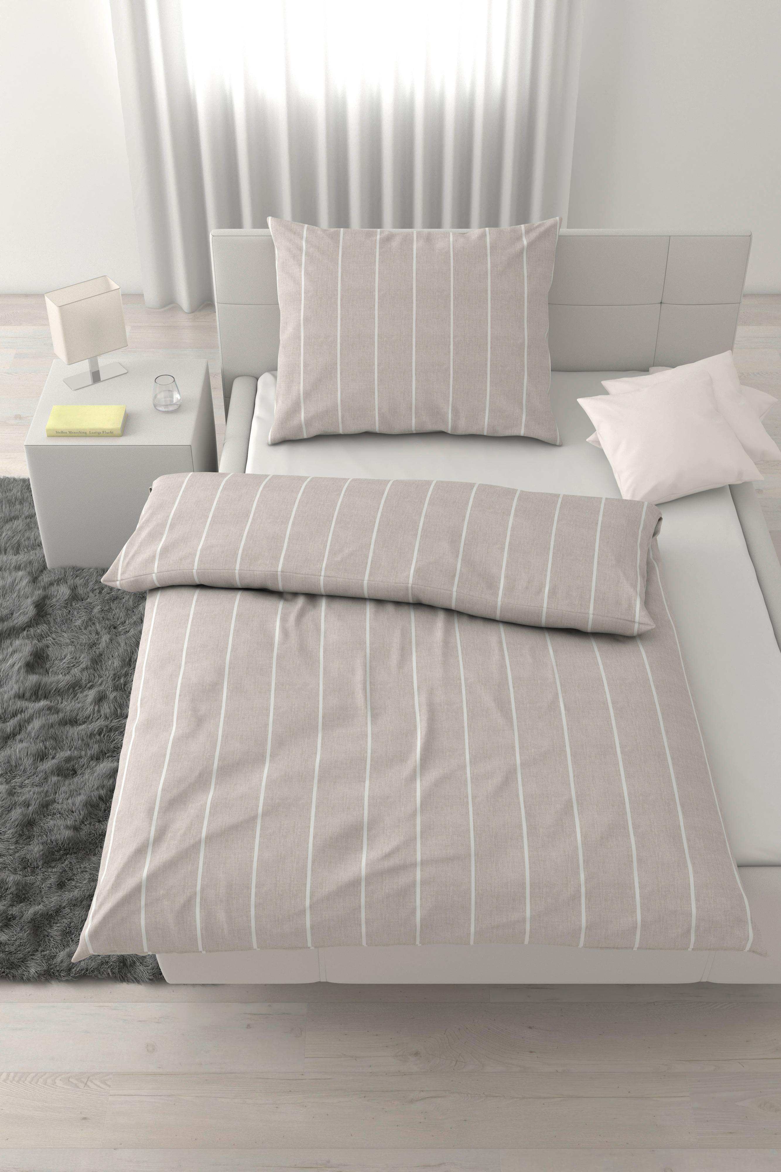 POVLEČENÍ Tyline, ca. 70x90/140x200cm - světle šedá, textil (140/200cm) - Mömax