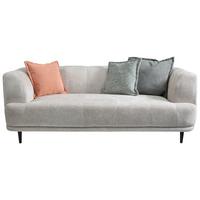 3-sitzer-sofa Lou Creme/schwarz, 226 Cm - Creme/Schwarz, Design, Textil (226/77/106cm) - MID.YOU