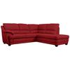 Ecksofa Nebolo Rot Lederlook - Rot, Design, Textil (245/225cm) - Livetastic