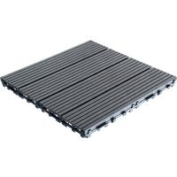 TERRASSENFLIESE NOAH 9ER-SET - Anthrazit, Basics, Holzwerkstoff/Kunststoff (30/30/2,2cm) - Beldano