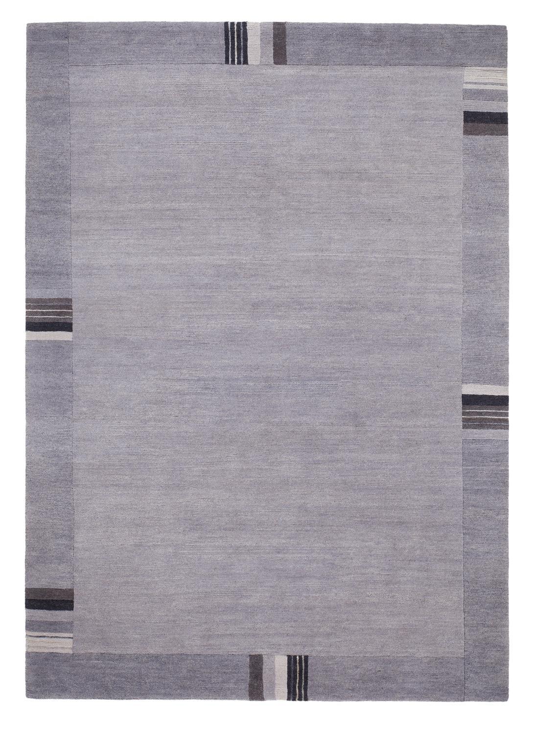 Orientalischer Webteppich Grau Sensation Silk Lakir 90x160 cm - Grau, LIFESTYLE, Textil (90/160cm) - Cazaris