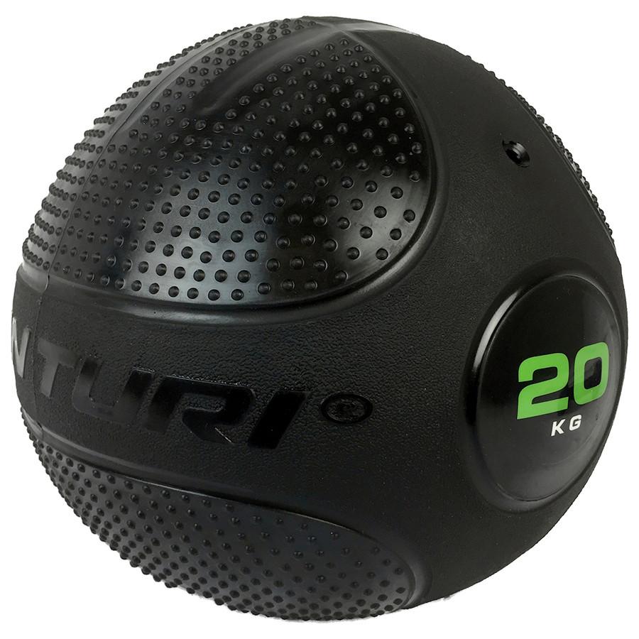 Gymnastikball Tunturi Slam Ball 20kg - Schwarz, KONVENTIONELL, Kunststoff (20kg)