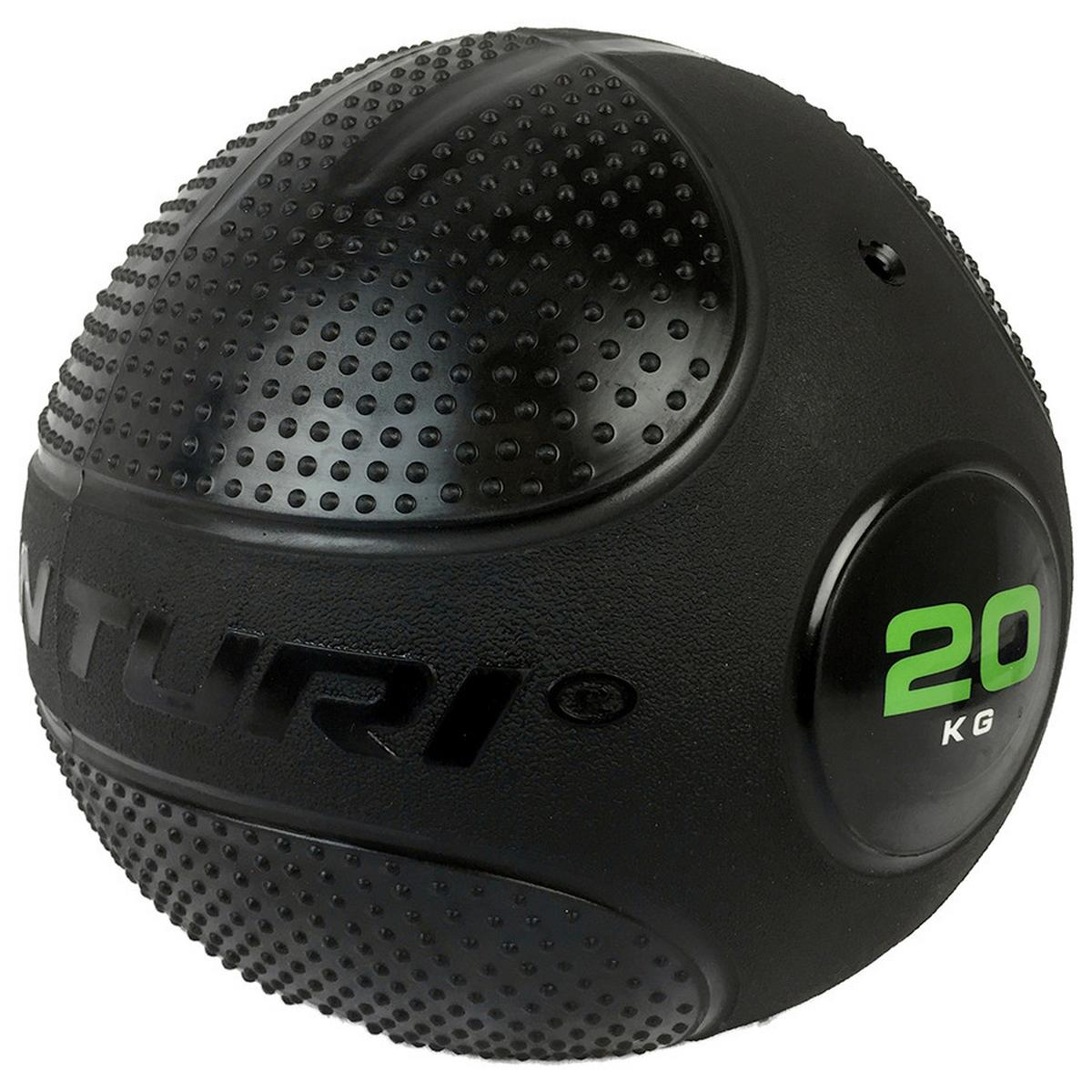 Gymnastikball Tunturi Slam Ball 20kg - Schwarz, KONVENTIONELL, Kunststoff (20kg)