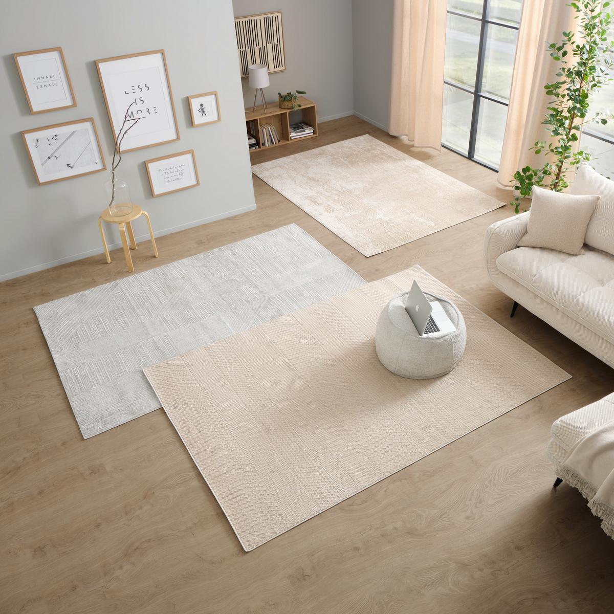 Szőtt Szőnyeg Walter Kb. 120/170cm - világosszürke, Basics, textil (120/170cm) - James Wood