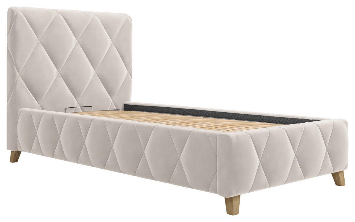 Polsterbett Trivio 90x200 cm Creme - Creme, MODERN, Holz/Holzwerkstoff (90/200cm) - MID.YOU