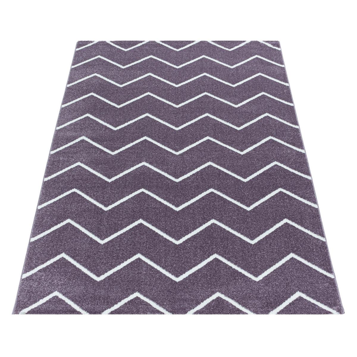 Teppich Läufer Lila Rio 80x250 cm - Lila, Basics, Textil (80/250cm)