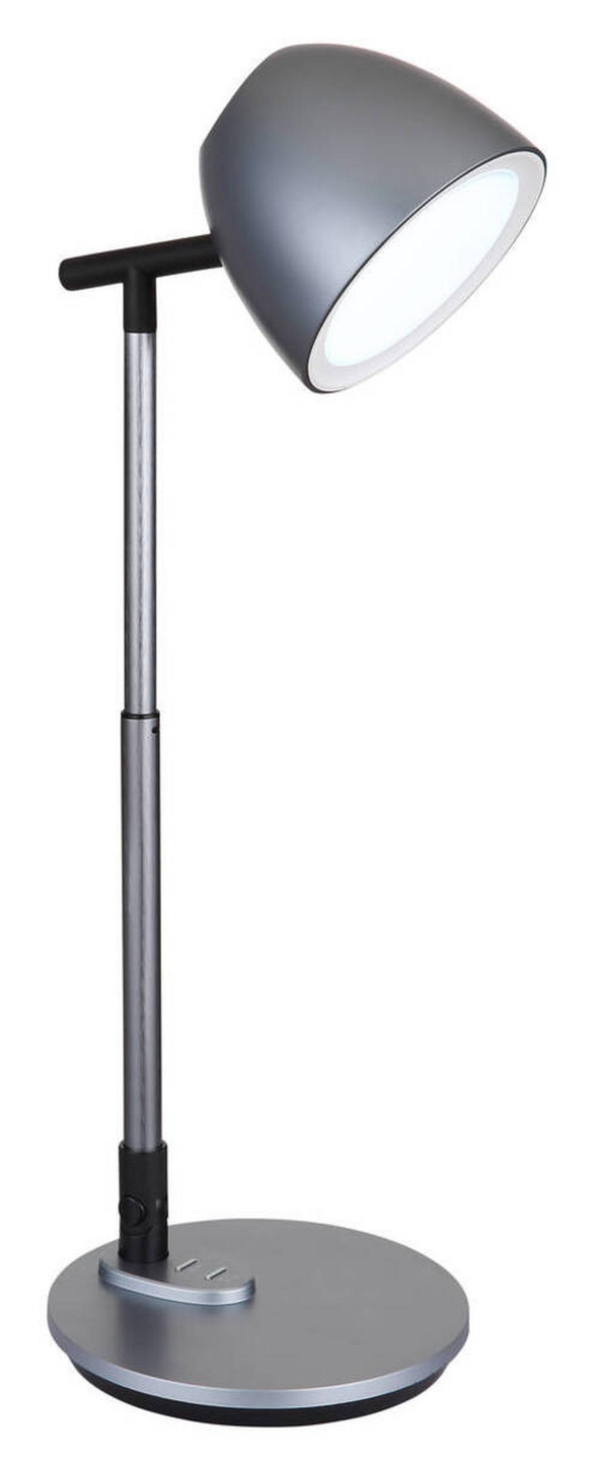 LED-Schreibtischleuchte 58444 - Dunkelgrau/Opal, Design, Kunststoff/Metall (35cm) - Globo