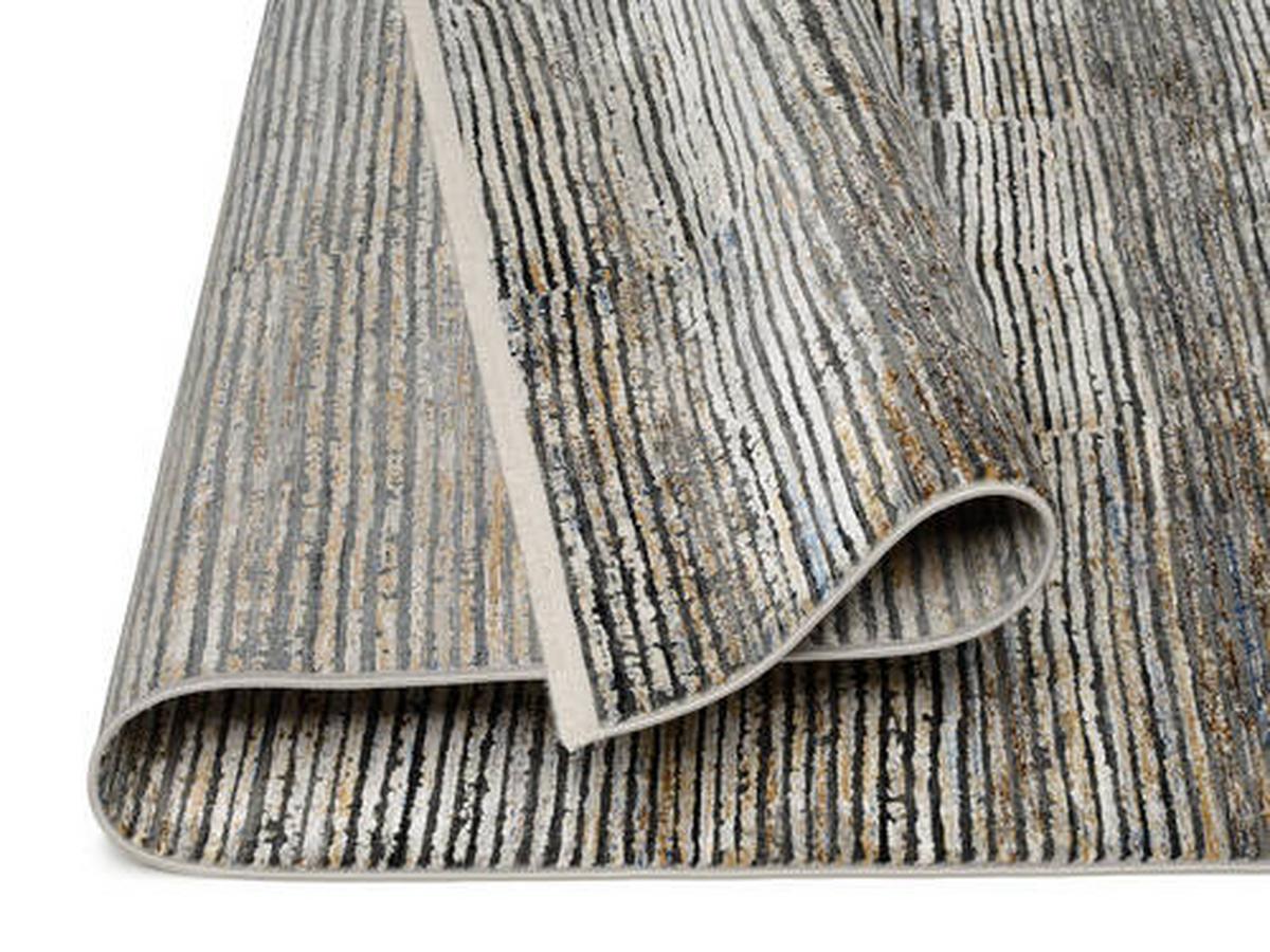 Webteppich Schwarz/beige Colorado Stripe 67x130 Cm - Beige/Schwarz, Design, Textil (67/130cm) - Musterring
