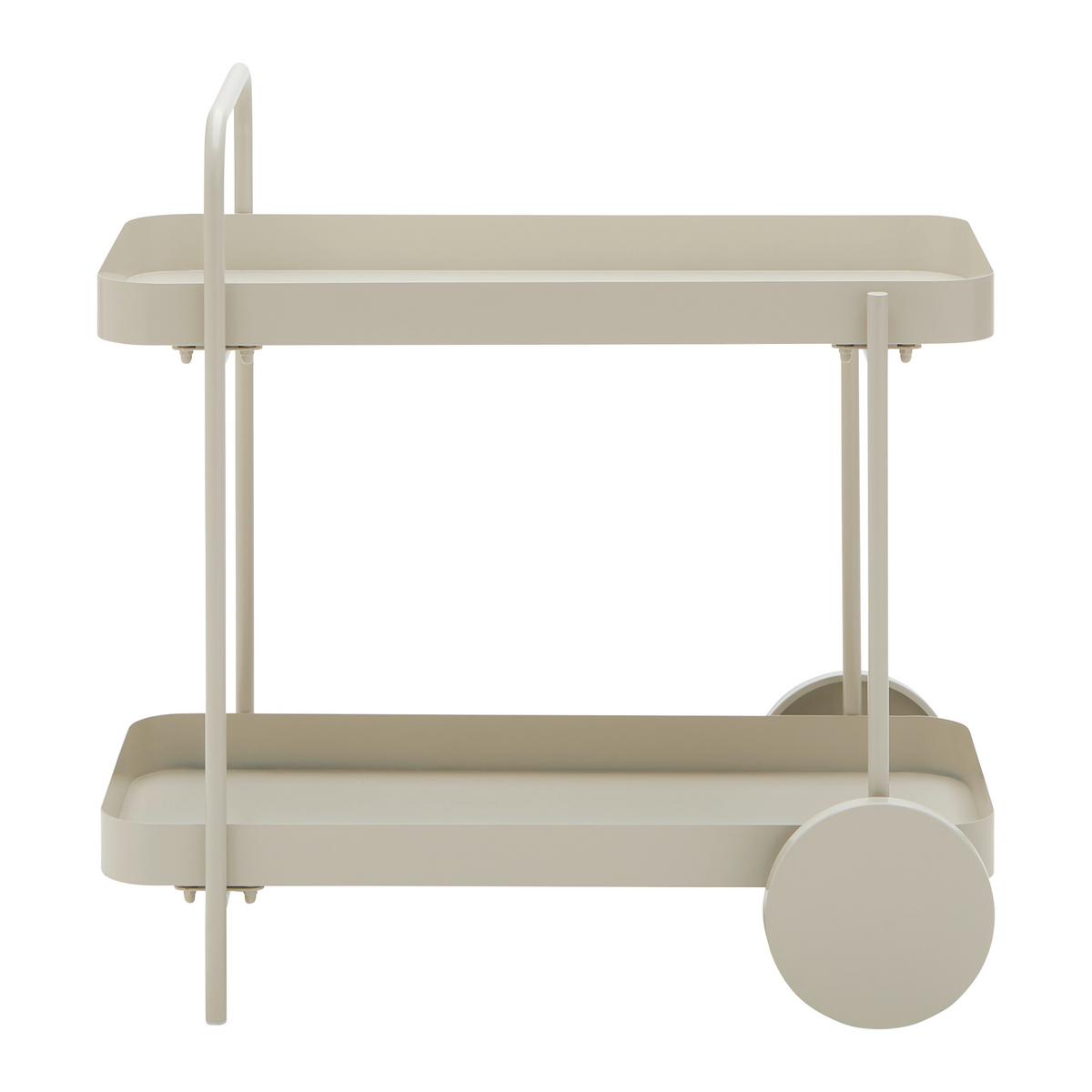 SERVÍROVACÍ VOZÍK DESINO -EXKLUSIV- - kašmírová, Moderní, kov (70/70/43cm) - Mömax