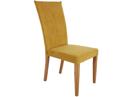 Stuhl Julia Senf - Eichefarben/Dunkelgelb, MODERN, Holz/Textil (46/101/60cm) Stuhl Julia Senf - Eichefarben/Dunkelgelb, MODERN, Holz/Textil (46/101/60cm)
