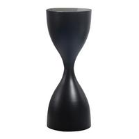 Príručný stolík čierny - čierna, Design, kov/sklo (23/23/62cm) - MID.YOU