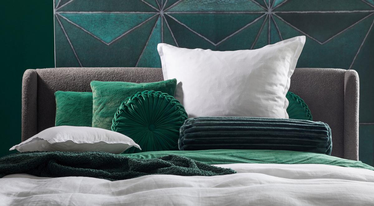 Polsterbett Tessina Now Or Never - Dunkelgrau/Creme, MODERN, Textil (180/200cm) - Livetastic