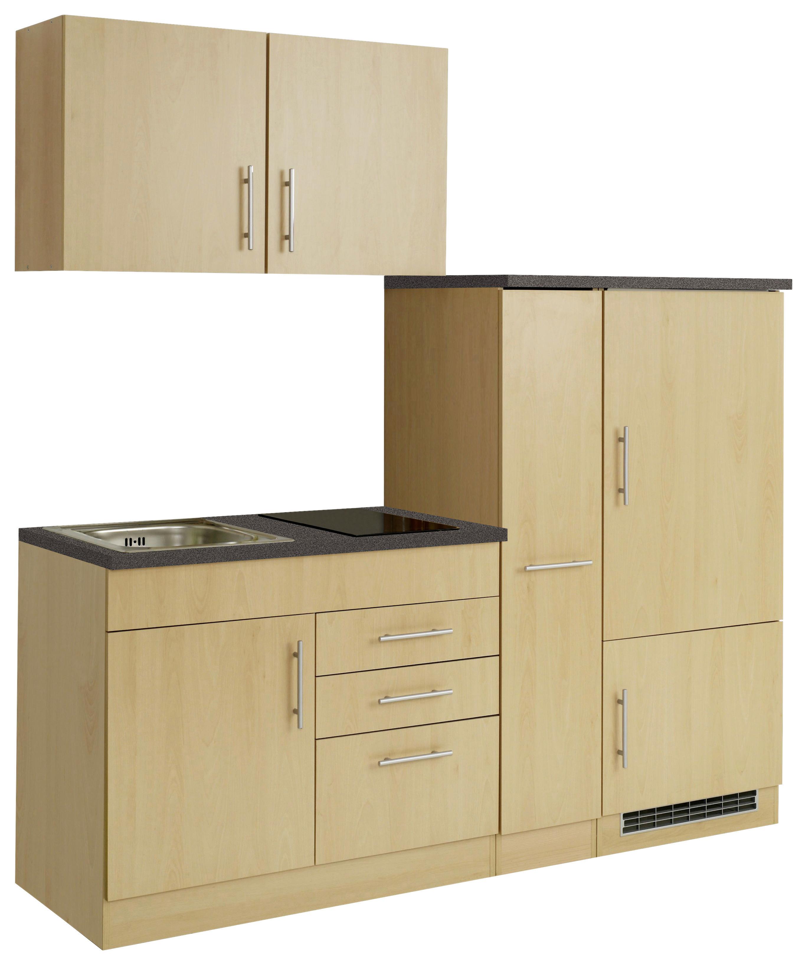Küchenblock Toronto Graphit/buchefarben B: 190 Cm - Buchefarben/Graphitfarben, MODERN, Holzwerkstoff (190cm) - Held