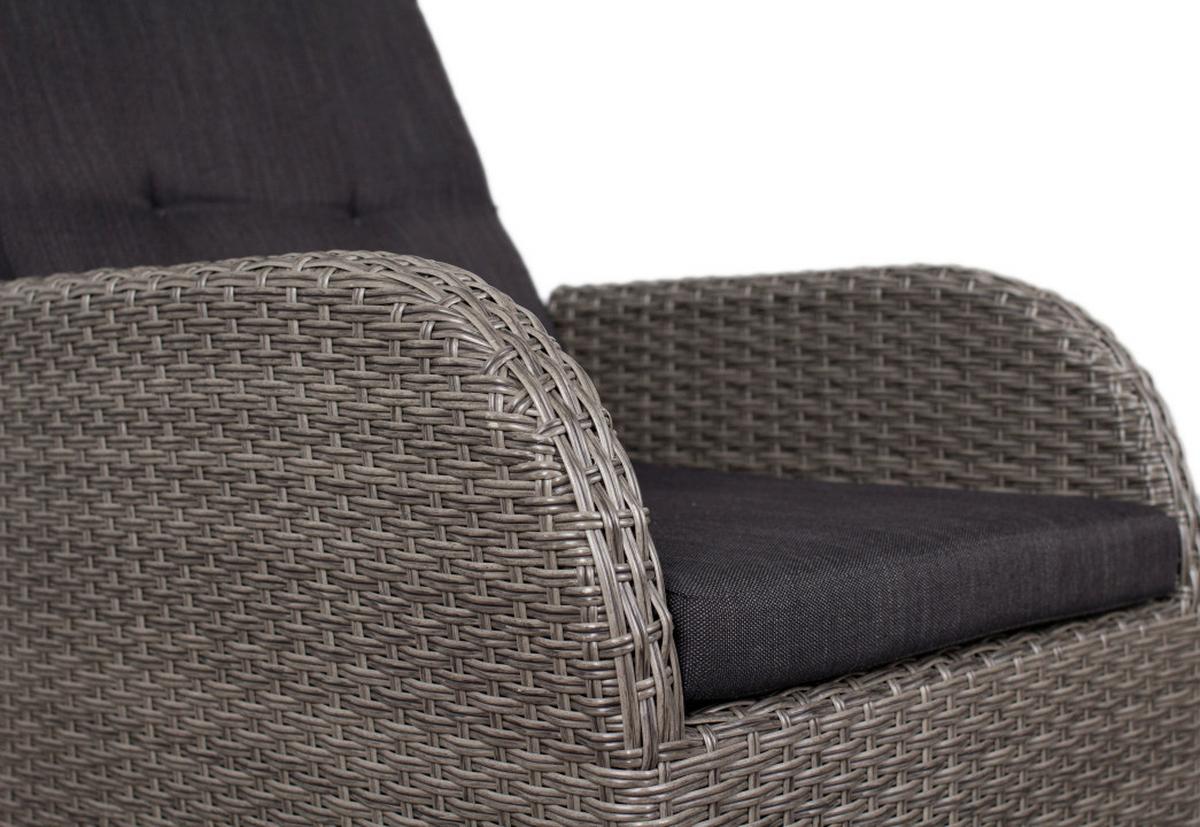 Garten-Relaxsessel Juan Aluminium mit Kissen - Basics (60/110/68cm) - Gardenson