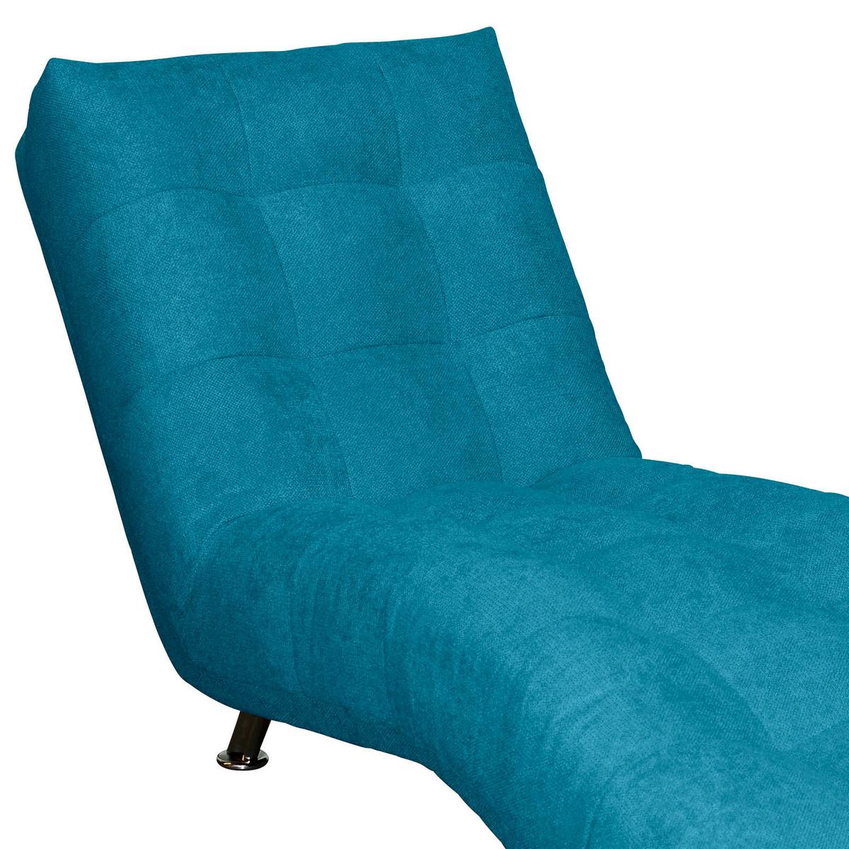 Liege Isabella Flachgewebe Türkisblau - Türkis/Chromfarben, MODERN, Textil (68/88/164cm) - MID.YOU