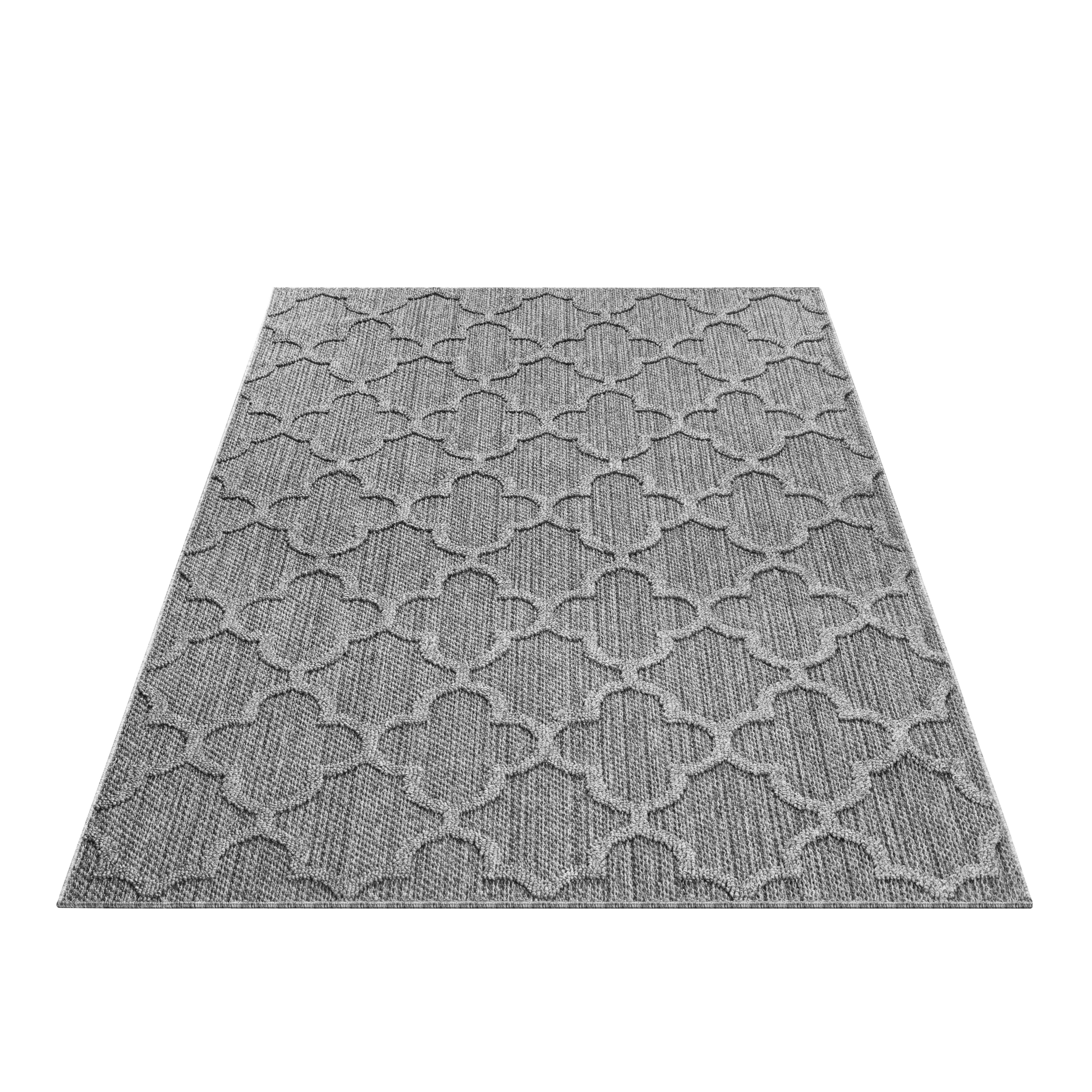 Outdoorteppich Patara - Grau, Design, Textil (160/230cm) - Novel