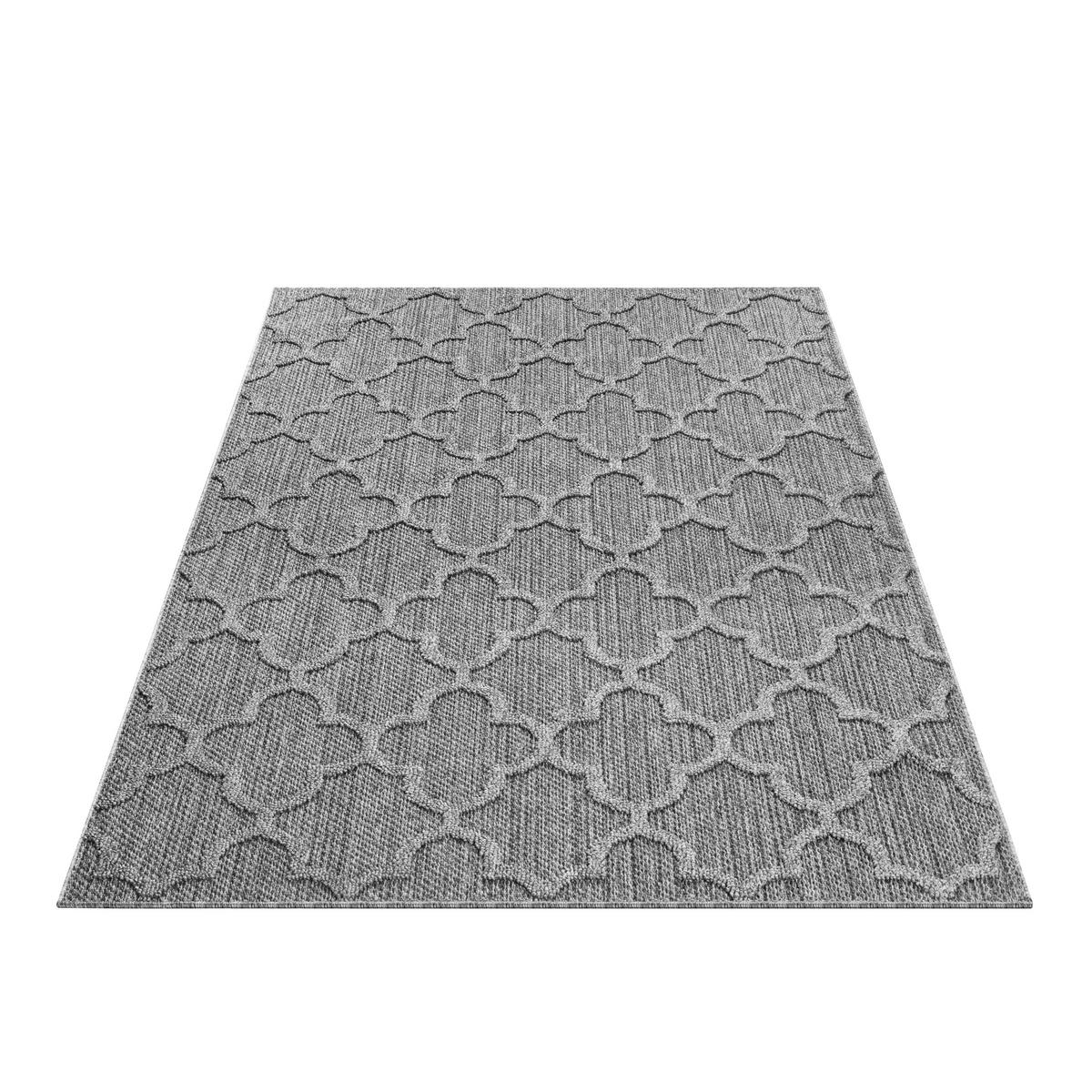 Outdoorteppich Patara - Grau, Design, Textil (160/230cm) - Novel