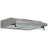 Dunstabzugshaube Tila Edelstahlfarben B: 60 cm, Led - Edelstahlfarben, Trend, Glas/Metall (60/13/50cm) - Respekta