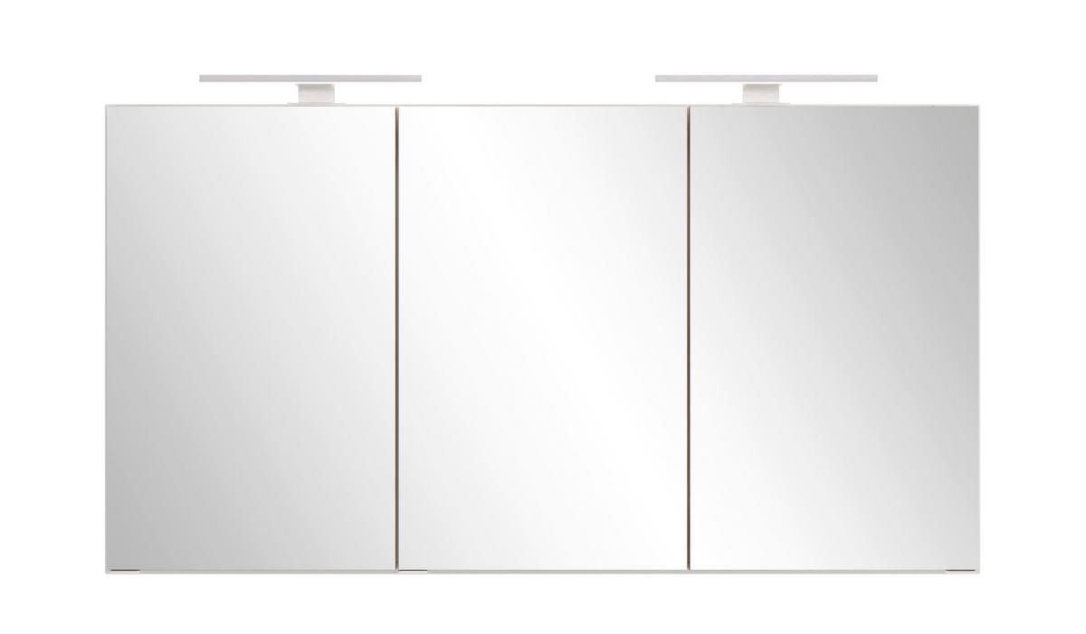 SPIEGELSCHRANK Verona Weiß B: 120cm - Weiß, Trend, Glas/Holzwerkstoff (120/64/20cm) - Held