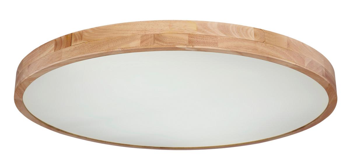 Led Deckenleuchte Rainer Ø 80 cm mit Fernbedienung - Beige/Weiß, Basics, Kunststoff/Metall (80/10,5cm) - Globo