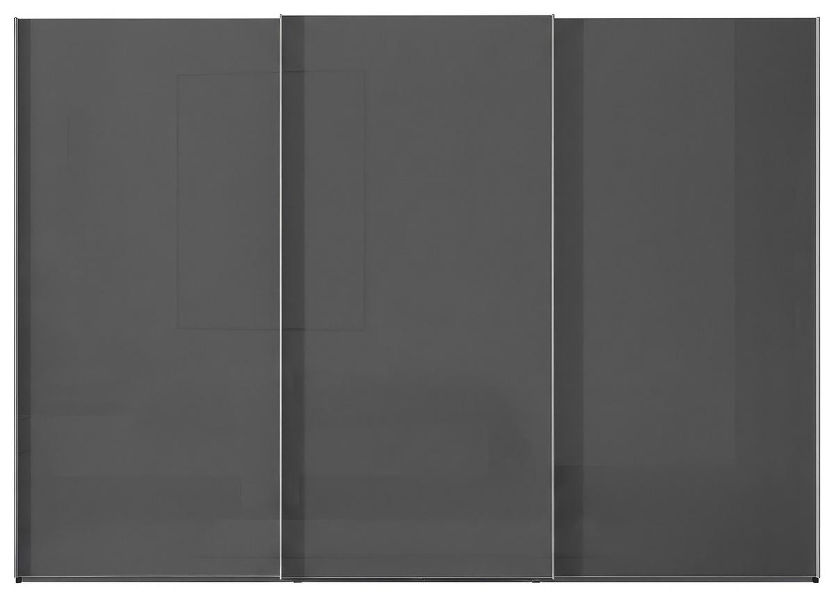 Šatníková skriňa LUMOS, šírka 298 cm - barvy hliníku, Konvenční, kov/kompozitní dřevo (298/222/68cm)