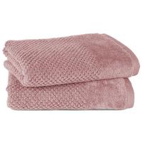FROTTIERSET Popcorn 2er Set Mauve - Mauve, Basics, Textil (50/100/10cm)