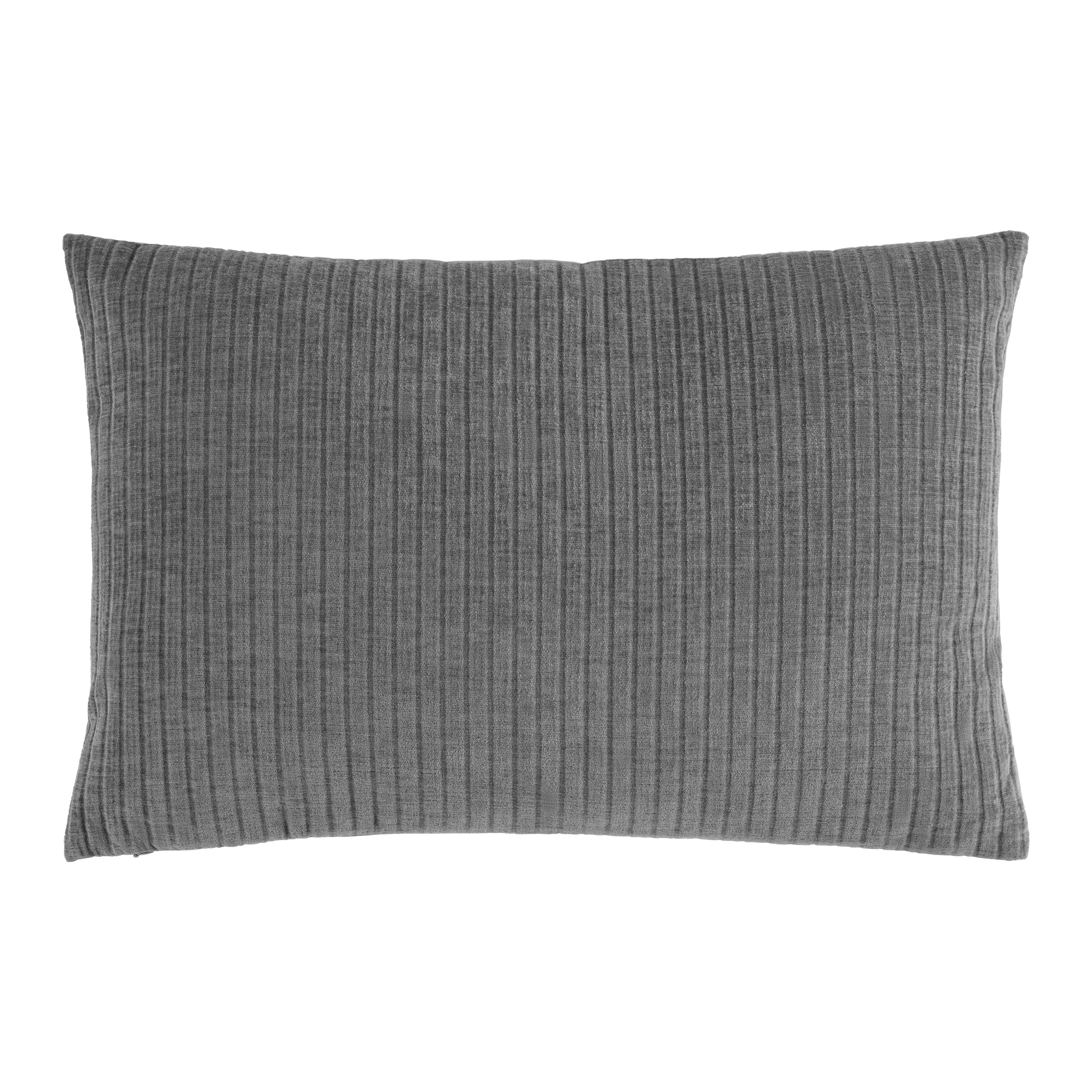 DEKORAČNÝ VANKÚŠ PABLO - sivá, Modern, textil (40/60cm) - Premium Living