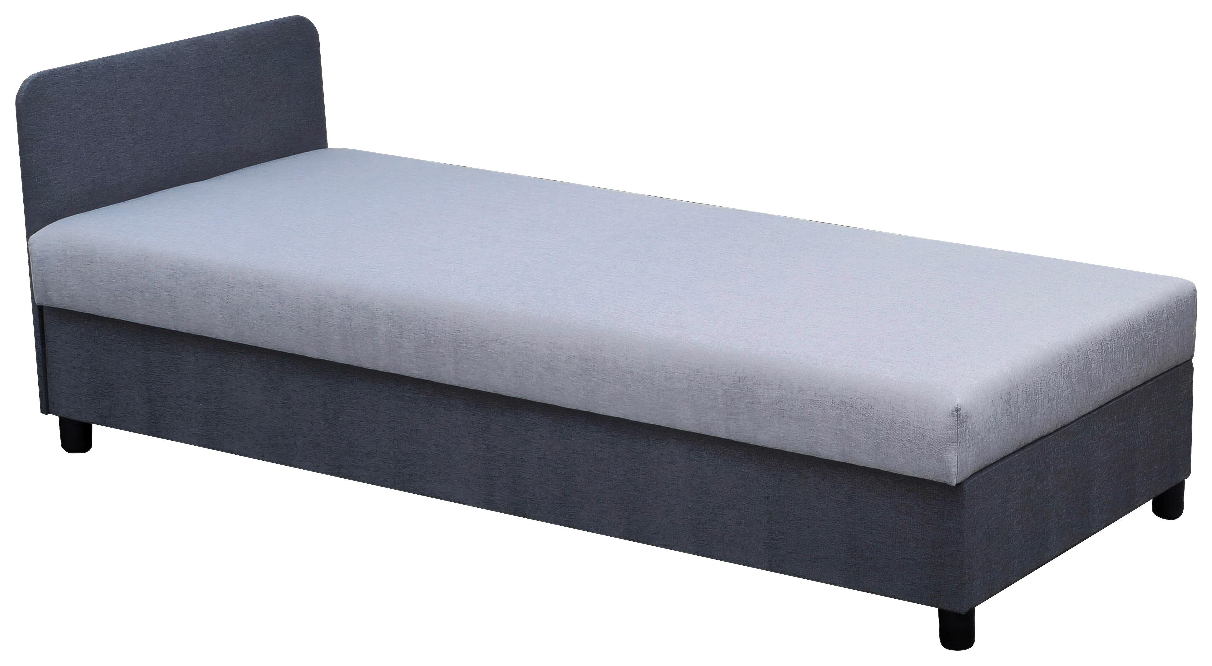 Heverő Malmö Basic - világosszürke/antracit, Romantik / Landhaus, faalapú anyag/textil (80/43/190cm)