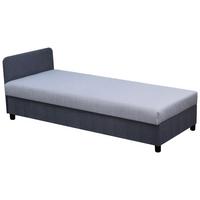 Heverő Malmö Basic - világosszürke/antracit, Romantik / Landhaus, faalapú anyag/textil (80/43/190cm)