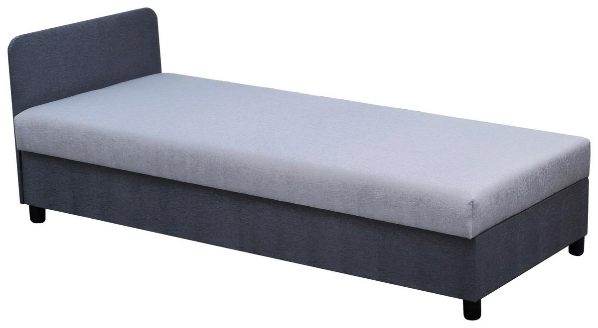 Heverő Malmö Basic - világosszürke/antracit, Romantik / Landhaus, faalapú anyag/textil (80/43/190cm)