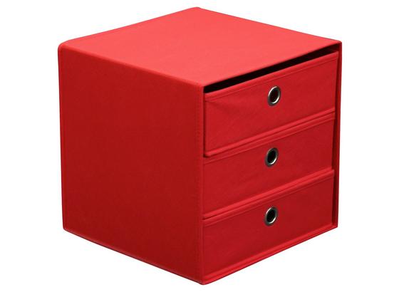 Zásuvkový Box Lisa - červená, Moderní, kov/karton (32/32/32cm) Zásuvkový Box Lisa - červená, Moderní, kov/karton (32/32/32cm)