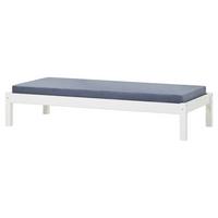 Bett Eco Dream Kiefer Massiv Weiß, Lf: 70x160 Cm - Weiß, MODERN, Holz (70/160cm) - MID.YOU