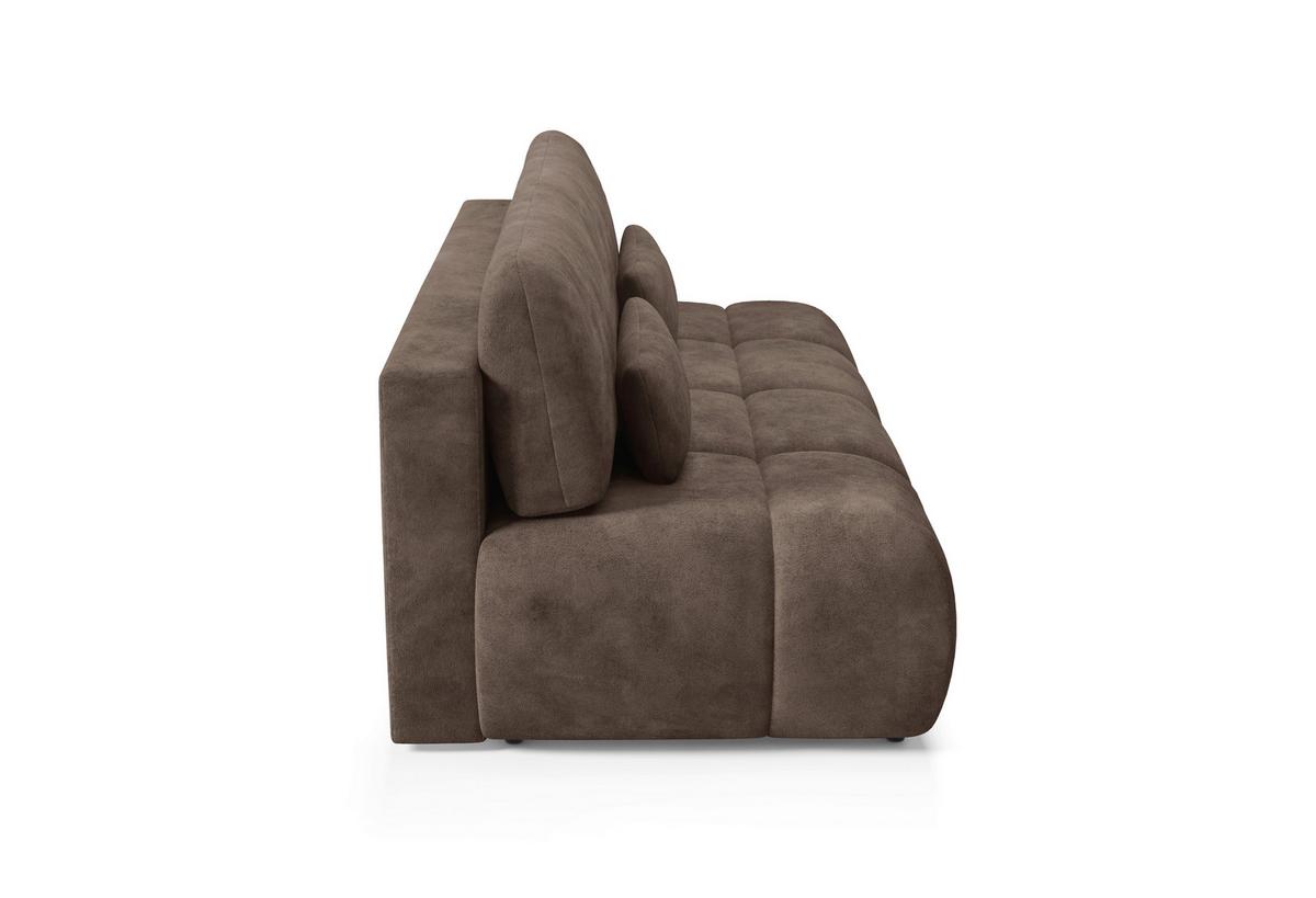 Schlafsofa Maron Braun B: 219cm - Schwarz/Braun, Design, Textil (219/94/110cm) - Livetastic