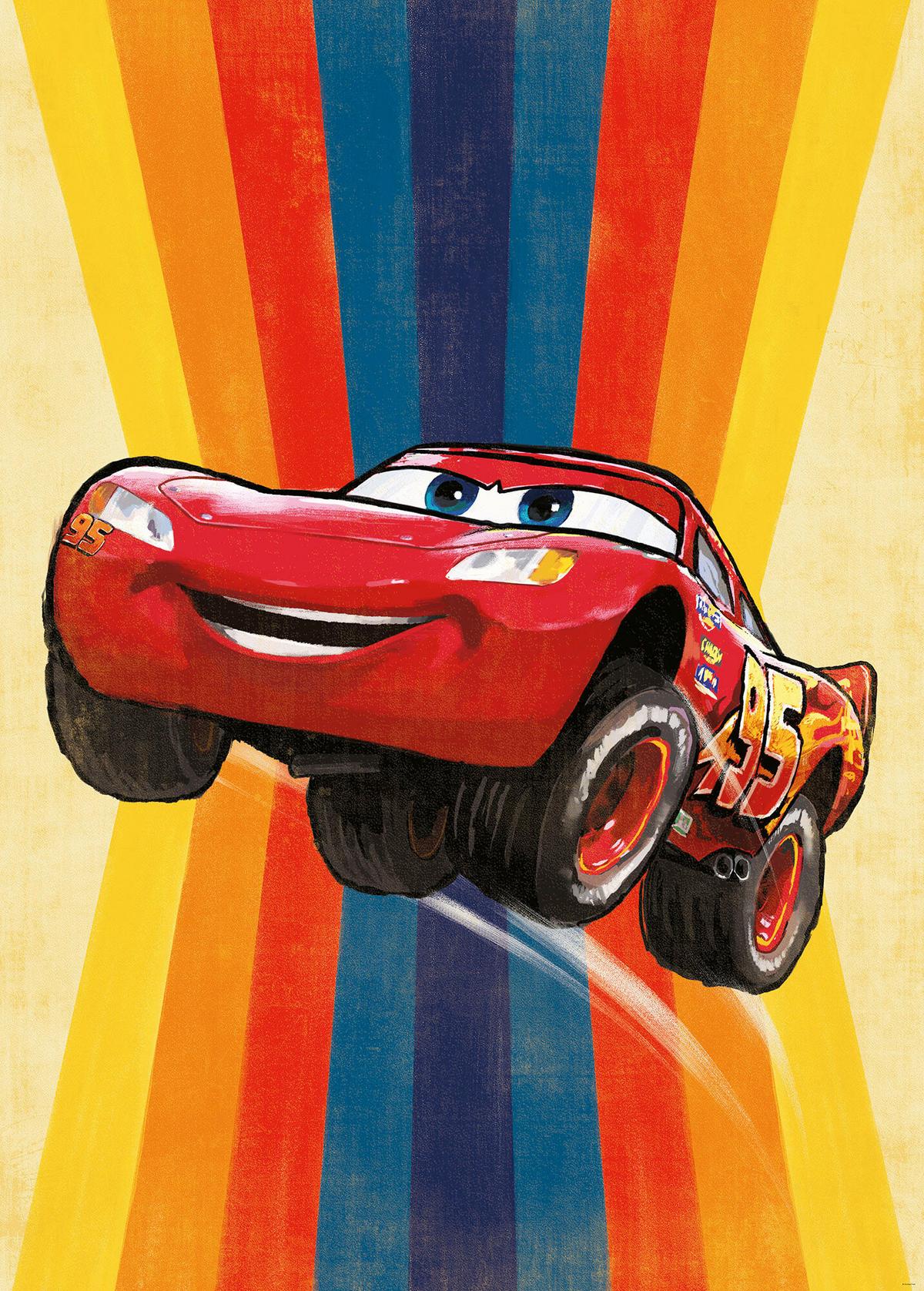 Fototapete Cars Jump - Multicolor, Trend, Textil (200/280cm)