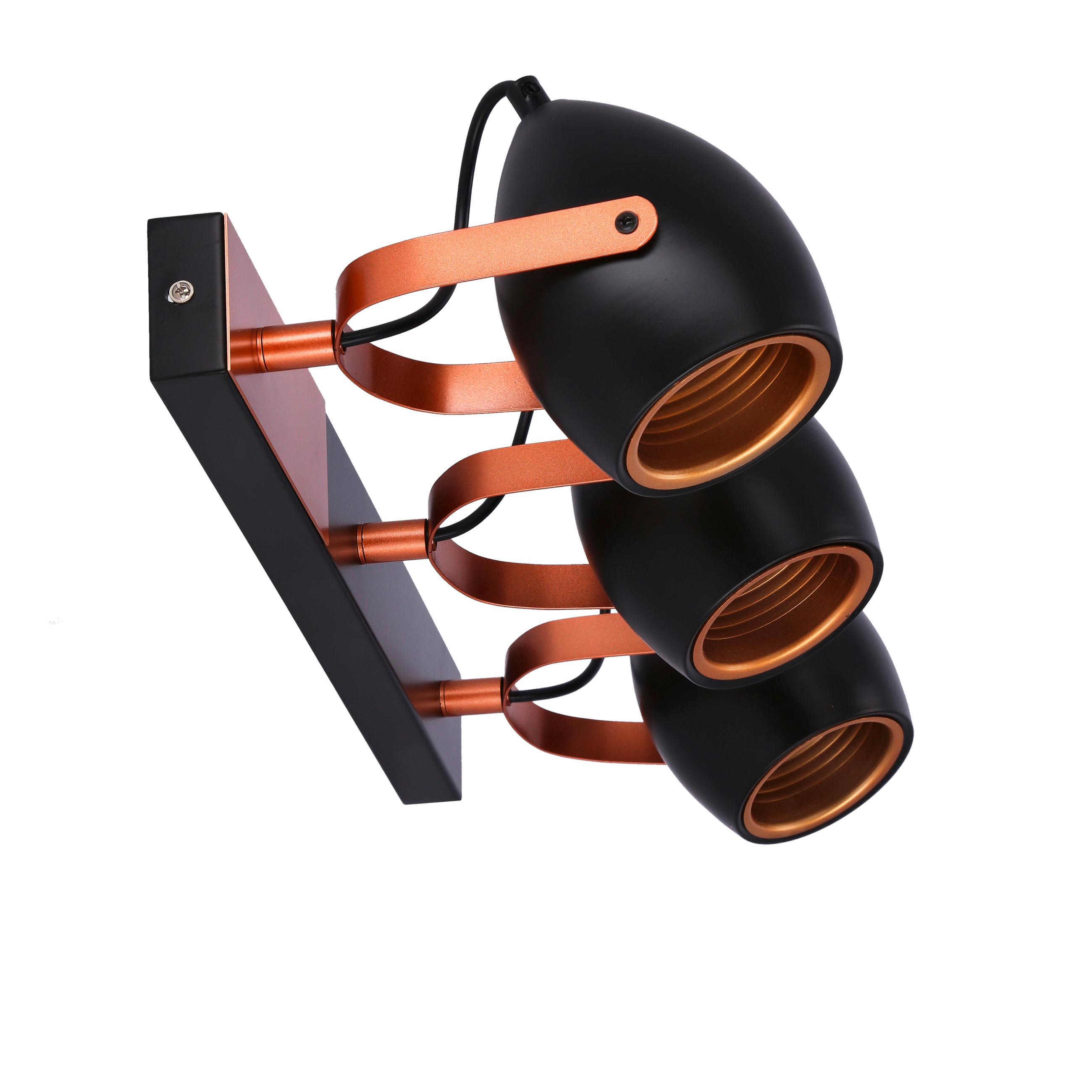 Deckenstrahler 93-82589 - Schwarz, Design, Metall (46/25/13cm)